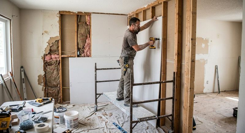 Garage Wallboard Installation in Wilmington, NC